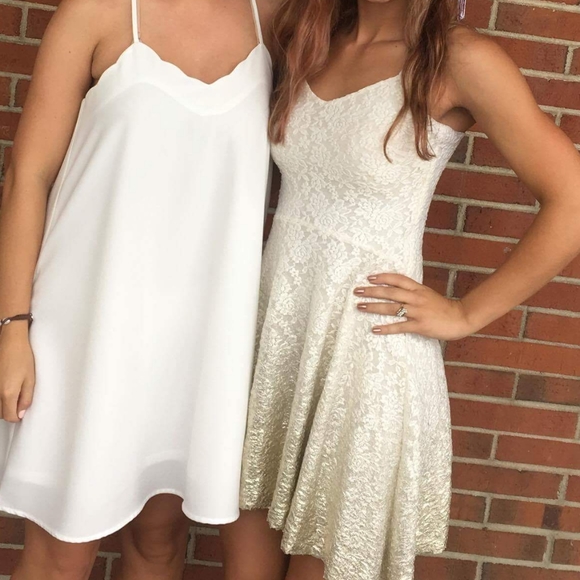 Free People Gold Dipped Dress - Picture 5 of 5